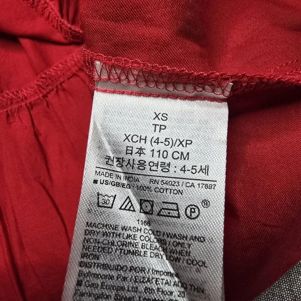 GAP Kid’s NWT Size XS (4-5) Red Tiered Dress